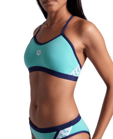 WOMEN'S ARENA ICONS BIKINI CROSS BACK SOLID/WATER-NAVY KADIN BİKİNİ TAKIMI