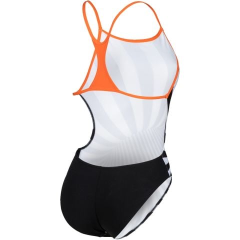 W CRAZY ARENA SWIMSUIT BOOSTER BACK KADIN YÜZÜCÜ MAYOSU/BLACK-MANGO (F30/10-11, F32/12-13, F34/14-15 YAŞ KARŞILIĞIDIR.)