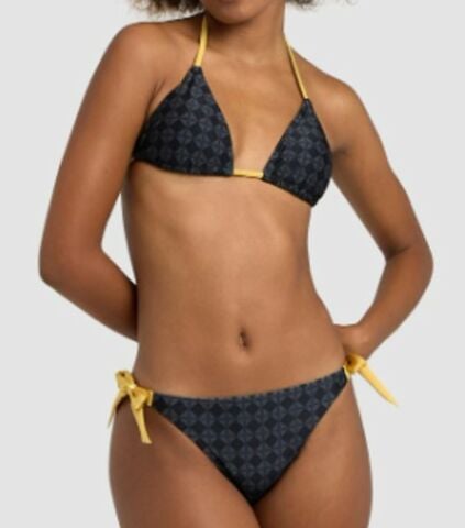 W ARENA 50TH BIKINI TRIANGLE KADIN YÜZÜCÜ BİKİNİSİ / BLACK-MULTI-GOLD
