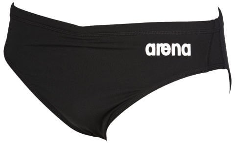 M SOLID BRIEF ERKEK YÜZÜCÜ MAYOSU  / BLACK WHITE