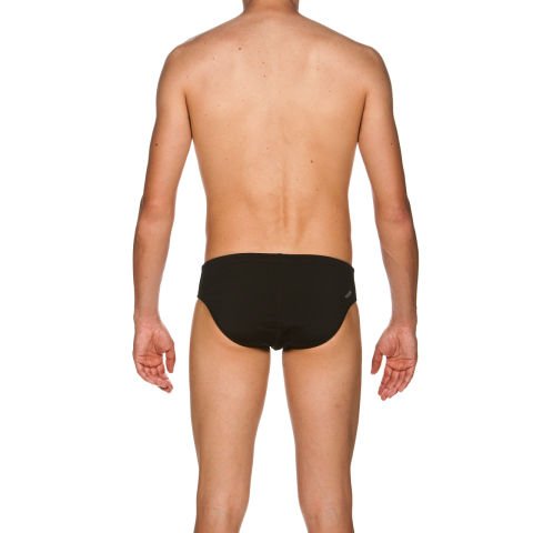M SOLID BRIEF ERKEK YÜZÜCÜ MAYOSU  / BLACK WHITE