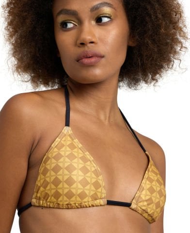 W ARENA 50TH GOLD BIKINI TRIANGLE/GOLD MULTI BLACK - YÜZÜCÜ BİKİNİSİ