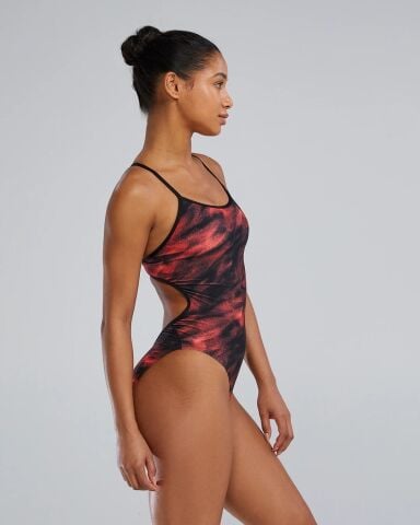 TYR Women's Trinityfit Swimsuit - Soren/RED Kadın Mayosu