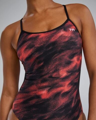 TYR Women's Trinityfit Swimsuit - Soren/RED Kadın Mayosu
