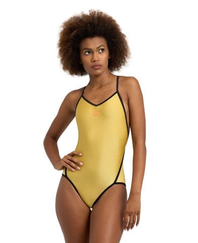 W ARENA 50TH GOLD SWIMSUIT DIAMOND BACK/ KADIN YÜZÜCÜ MAYOSU