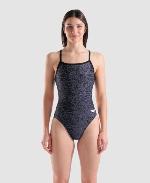 W ARENA SNAKE SKIN SWIMSUIT CHALLENGE/BLACK