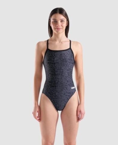 W ARENA SNAKE SKIN SWIMSUIT CHALLENGE/BLACK