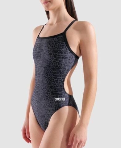 W ARENA SNAKE SKIN SWIMSUIT CHALLENGE/BLACK