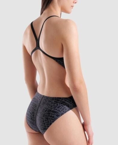 W ARENA SNAKE SKIN SWIMSUIT CHALLENGE/BLACK
