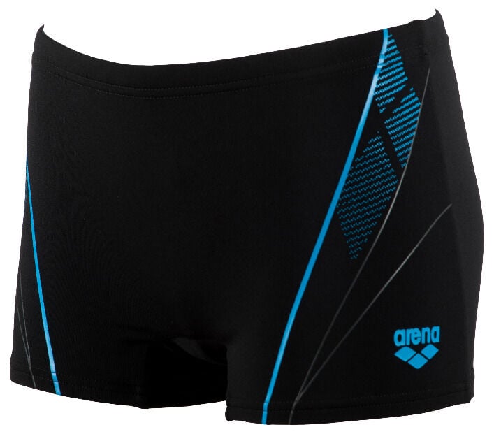 B WHEELIE JR SHORT ERKEK ÇOCUK YÜZÜCÜ MAYOSU /BLACK-TURQUOISE (12-13)