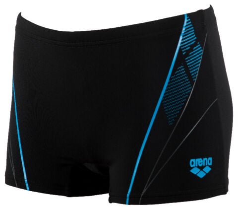 B WHEELIE JR SHORT ERKEK ÇOCUK YÜZÜCÜ MAYOSU /BLACK-TURQUOISE (12-13)