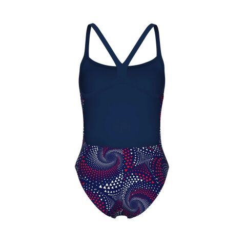 WOMEN'S ARENA FIREFLOW SWIMSUIT CHALLENGE BACK/NAVY TEAM REDWHITEBLUE