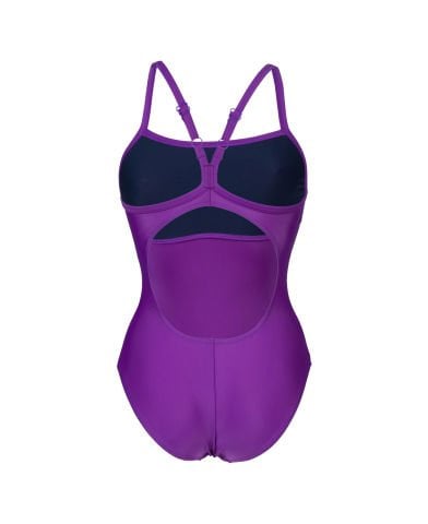 WOMENS ARENA SOLID SWIMSUIT LIGHTDROPBACK B KADIN YÜZÜCÜ MAYOSU/ PURPLE