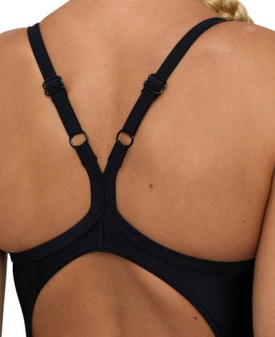 WOMENS ARENA SOLID SWIMSUIT LIGHTDROP BACK B KADIN YÜZÜCÜ MAYOSU/BLACK