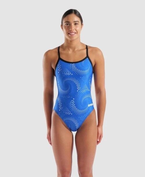 WOMEN'S ARENA FIREFLOW SWIMSUIT CHALLENGE BACK/TEAM ROYAL