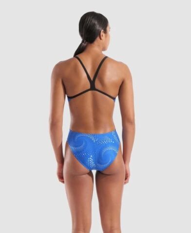 WOMEN'S ARENA FIREFLOW SWIMSUIT CHALLENGE BACK/TEAM ROYAL
