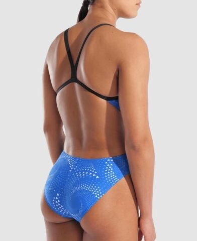 WOMEN'S ARENA FIREFLOW SWIMSUIT CHALLENGE BACK/TEAM ROYAL