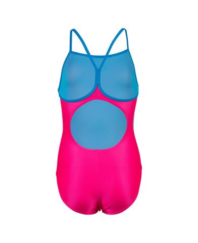 GIRLS ARENA SWIMSUIT LIGHT DROP SOLID KIZ ÇOCUK YÜZÜCÜ MAYOSU/FREAK ROSE-TURQUOISE