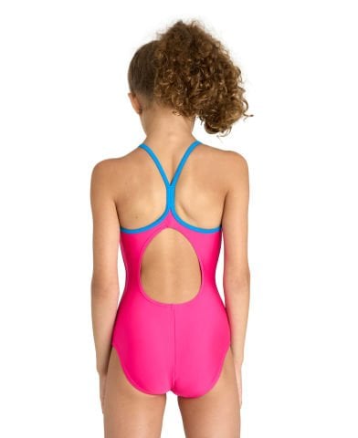 GIRLS ARENA SWIMSUIT LIGHT DROP SOLID KIZ ÇOCUK YÜZÜCÜ MAYOSU/FREAK ROSE-TURQUOISE