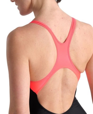WOMENS SWIM PRO BACK GRAPHIC KADIN YÜZÜCÜ MAYOSU/BLACK RED