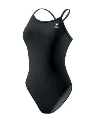 TYR Women's Diamondfit Swimsuit - Solid/BLACK Kadın Mayosu