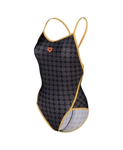 WOMENS ARENA 5OTH SWIMSUIT DIAMOND KADIN YÜZÜCÜ MAYOSU- BACK / BLACK