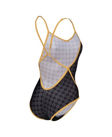 WOMENS ARENA 5OTH SWIMSUIT DIAMOND KADIN YÜZÜCÜ MAYOSU- BACK / BLACK