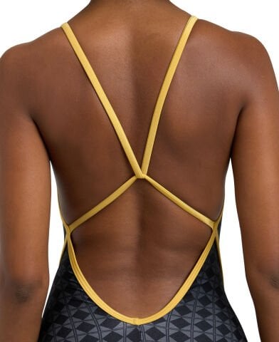 WOMENS ARENA 5OTH SWIMSUIT DIAMOND KADIN YÜZÜCÜ MAYOSU- BACK / BLACK