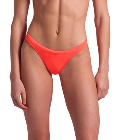 WOMENS TEAM SWIM BOTTOM SOLID/BRIGHT CORAL BIKINI