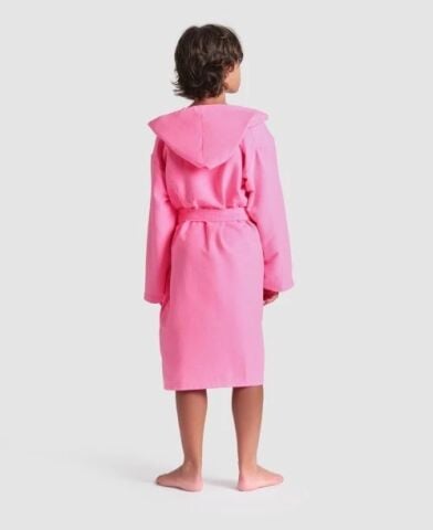 ARENA ZEAL JR ROBE/SHOCKING PINK-WHITE ÇOCUK BORNOZU