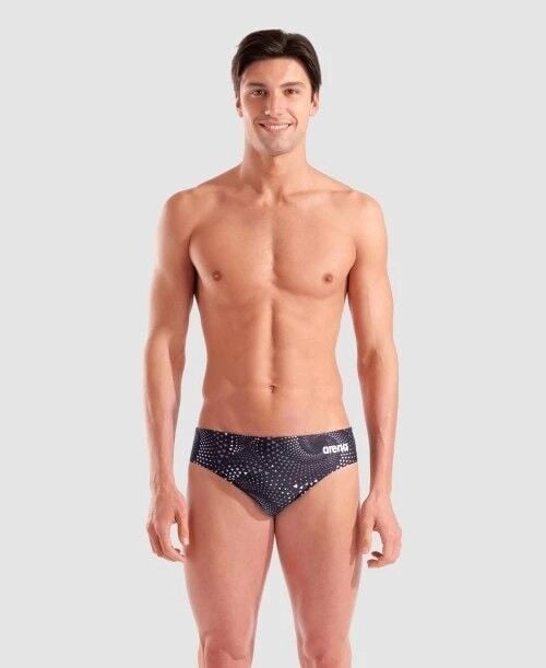 MEN'S ARENA FIREFLOW SWIM BRIEFS/TEAM BLACK