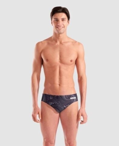 MEN'S ARENA FIREFLOW SWIM BRIEFS/TEAM BLACK