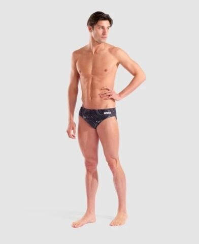 MEN'S ARENA FIREFLOW SWIM BRIEFS/TEAM BLACK
