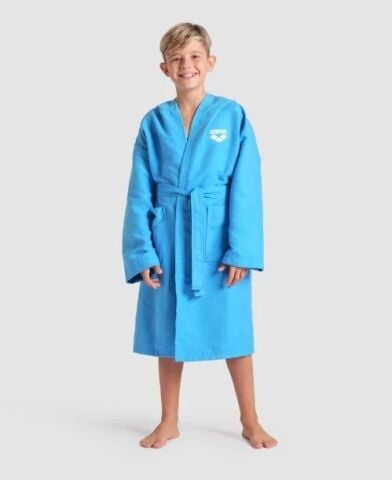 ARENA ZEAL JR ROBE/TURQUOISE-WHITE ÇOCUK BORNOZU