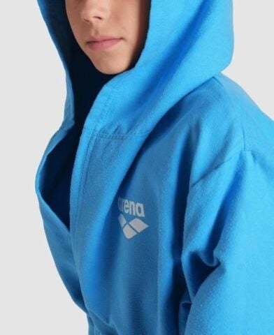 ARENA ZEAL JR ROBE/TURQUOISE-WHITE ÇOCUK BORNOZU