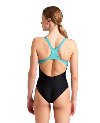 WOMENS SWIM PRO BACK GRAPHIC/BLACK-WATER KADIN MAYOSU