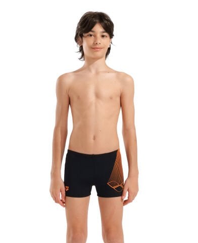 B Arena Bright Swim Short Black Erkek Çocuk Şortu