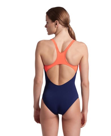 WOMENS ARENA REFLECTING SWIM PRO BACK /NAVY-BRIGHT KADIN MAYOSU