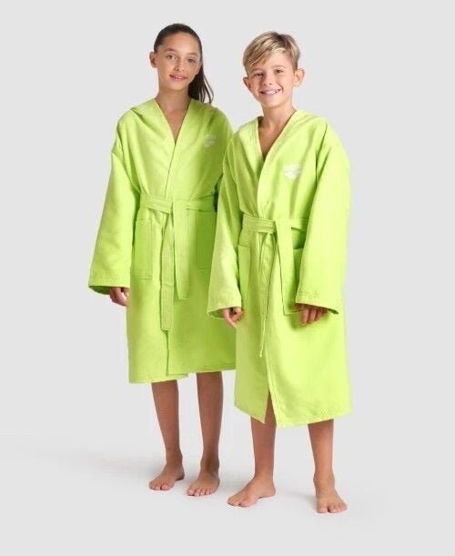 ARENA ZEAL JR ROBE/ARCTIC LIME-WHITE ÇOCUK BORNOZU