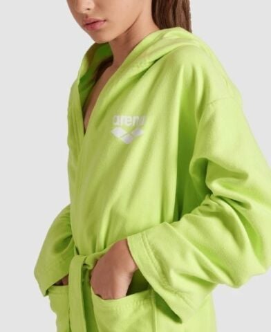 ARENA ZEAL JR ROBE/ARCTIC LIME-WHITE ÇOCUK BORNOZU