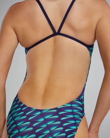 TYR Women's Cutoutfit Swimsuit - Dragonflyte Kadın Mayosu