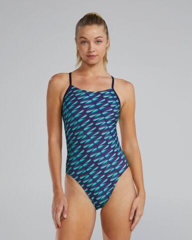 TYR Women's Cutoutfit Swimsuit - Dragonflyte Kadın Mayosu