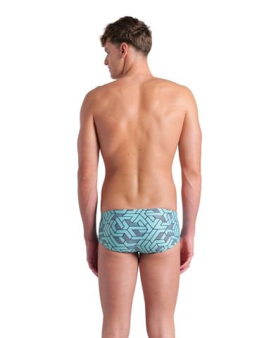 MENS ARENA ESCAPE SWIM LOW WAIST SHORT/BLACK-WATER BLUE MULTI ERKEK MAYOSU