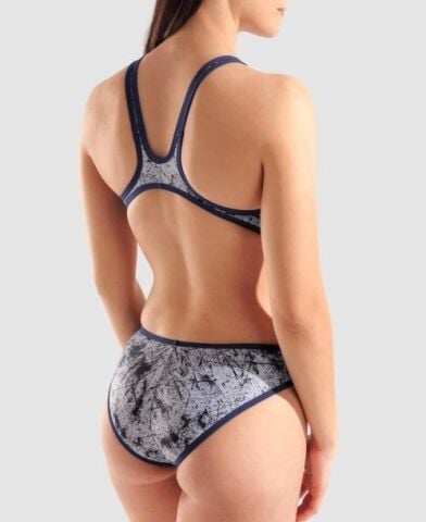 WOMEN'S ARENA ONE LACQUER ONE PIECE/MULTI WHITE-NAVY