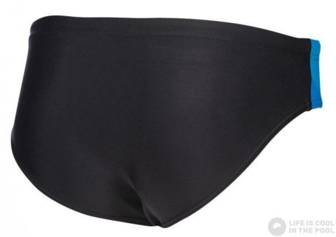 B REN JR BRIEF ERKEK ÇOCUK YÜZÜCÜ MAYOSU/ BLACK-PIX BLUE-TURQUOISE