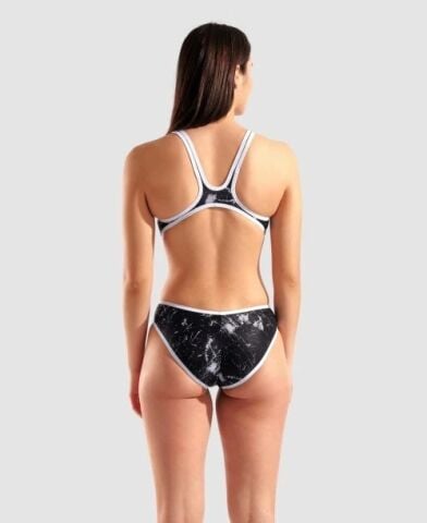 WOMEN'S ARENA ONE LACQUER ONE PIECE/MULTI WHITE-BLACK
