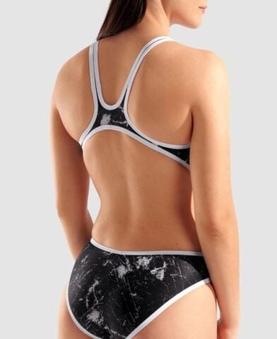 WOMEN'S ARENA ONE LACQUER ONE PIECE/MULTI WHITE-BLACK