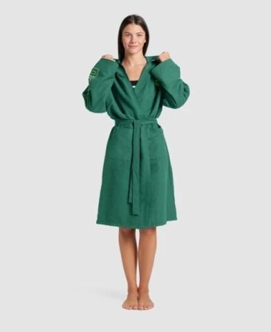 ARENA ZEAL ROBE/DARK SAGE-ARTIC LIME YETİŞKİN BORNOZU