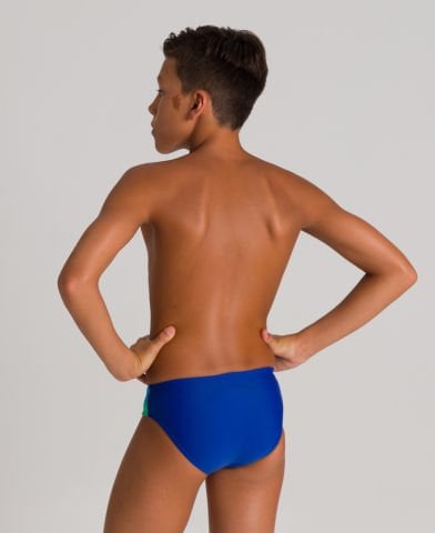 B REN JR BRIEF ERKEK ÇOCUK YÜZÜCÜ MAYOSU /ROYAL-TURQUOISE-GOLF GREEN