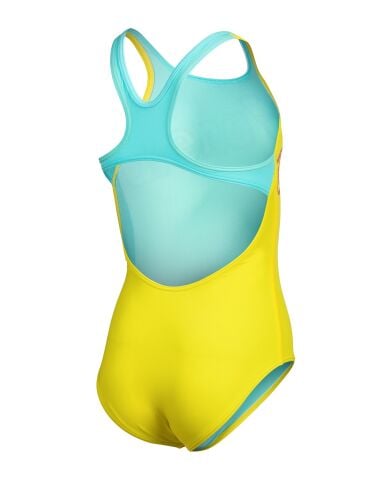 Girls Arena Logo Swimsuit Swim Pro Yellow Star-Water Kız Çocuk Mayosu